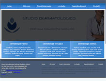 Tablet Screenshot of deluziodermatologia.it